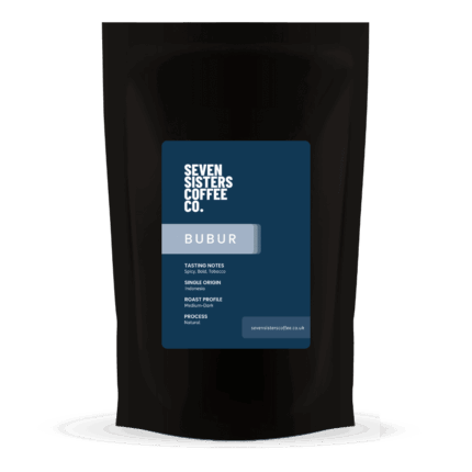 Bubur coffee bag featuring bold tasting notes.