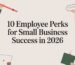 employee perks for small business professional illustration