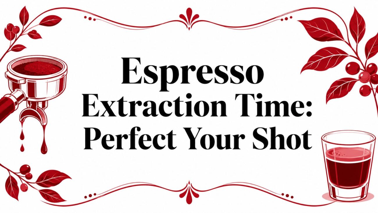 Guide to perfect espresso extraction time.