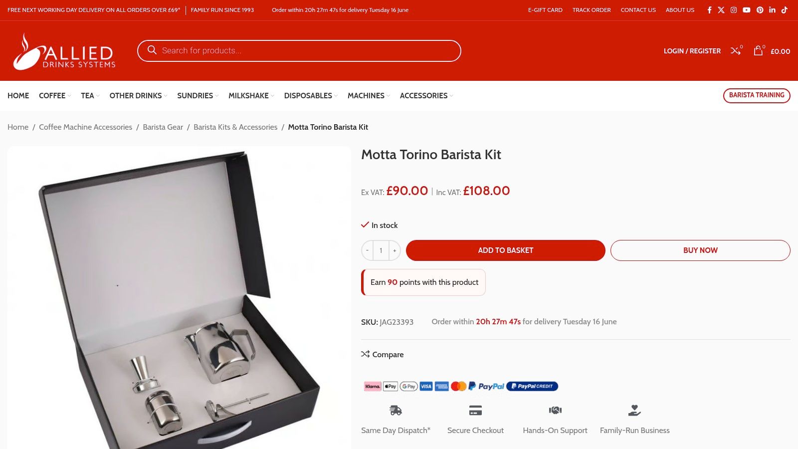 Screenshot from https://ads-coffee-supplies.co.uk/product/motta-torino-barista-kit/