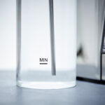 Close-up of a measuring jug marked 'MIN'.
