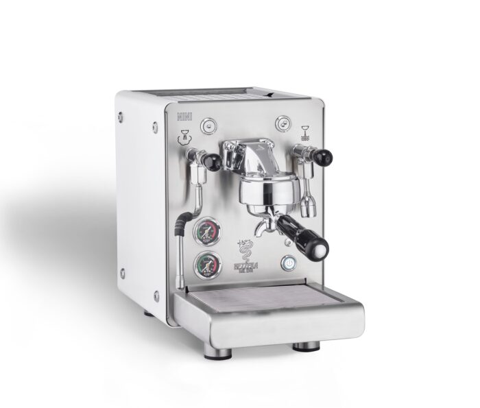Stylish stainless steel espresso coffee machine