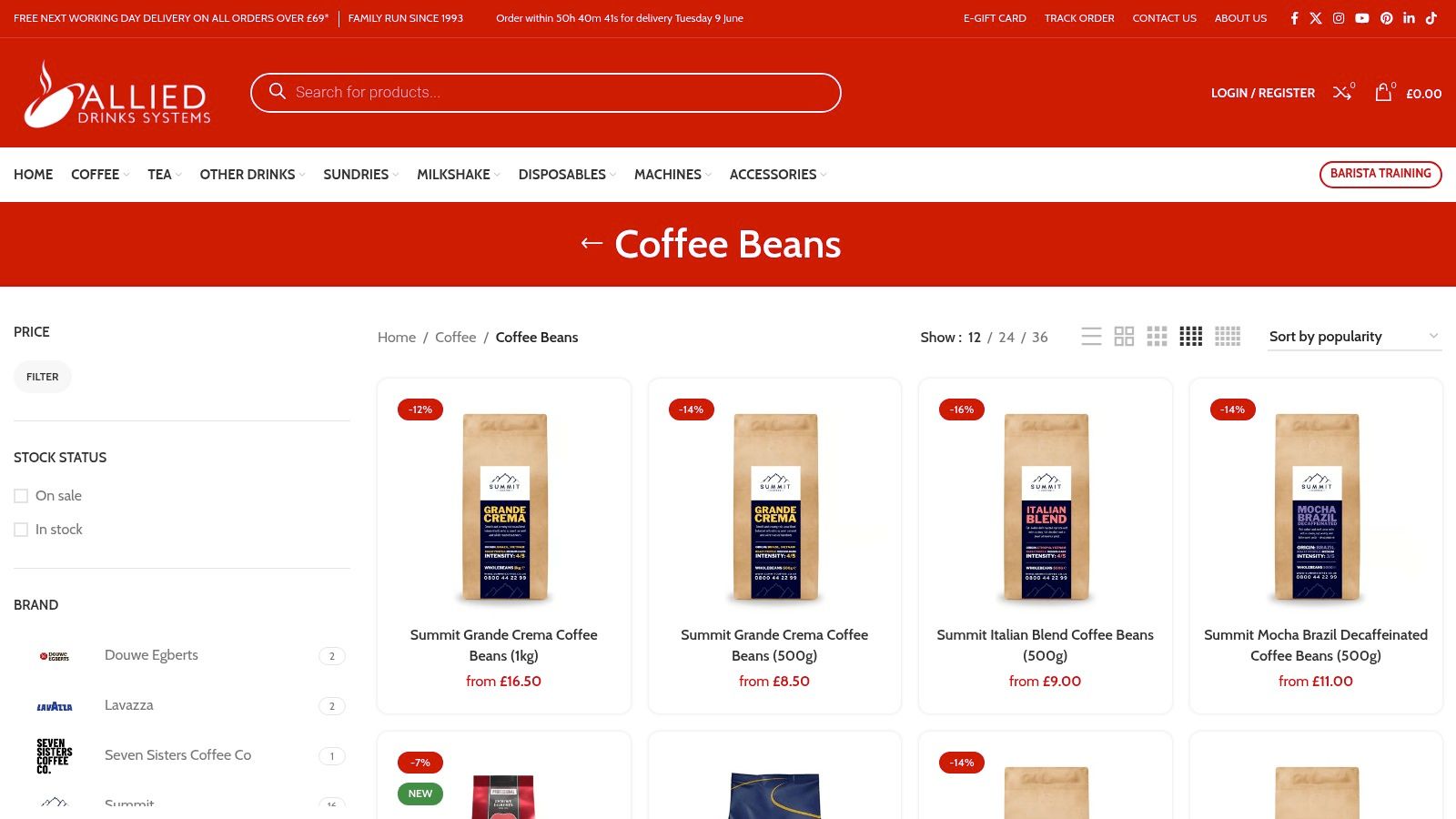 Screenshot from https://www.ads-coffee-supplies.co.uk/collections/coffee-beans