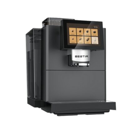 Bestir BM40 Pro bean to cup coffee machine in black, front three-quarter view