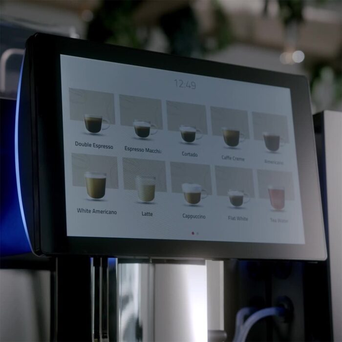 Bestir BM80 ten inch touchscreen showing the drinks menu