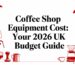 coffee shop equipment cost