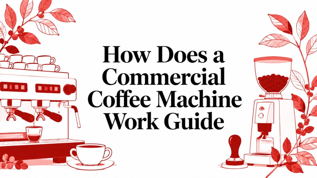 how does a commercial coffee machine work