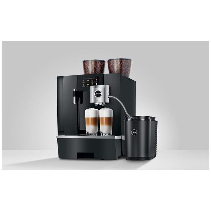 JURA Cool Control 2.5L beside a JURA GIGA X professional coffee machine