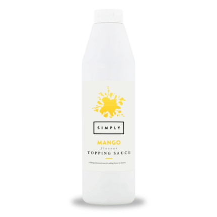 Simply mango flavour topping sauce bottle