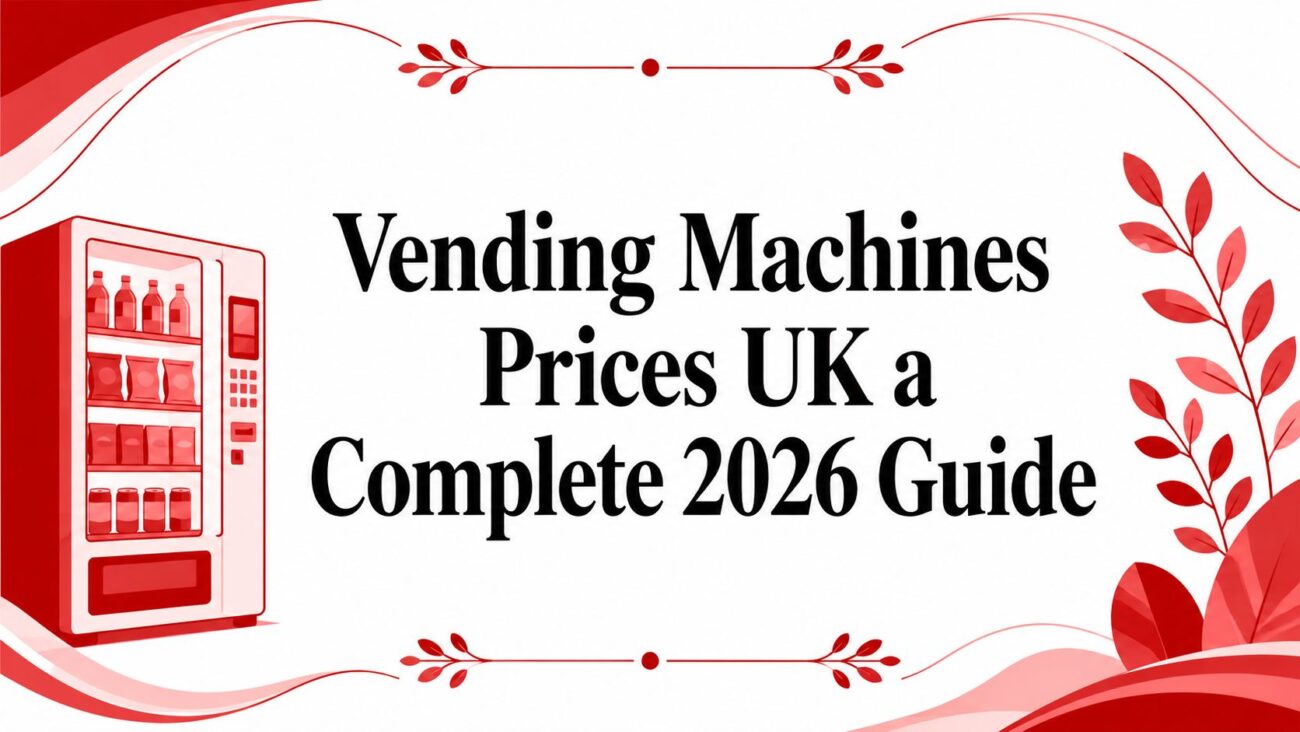 Guide to UK vending machine prices for 2026