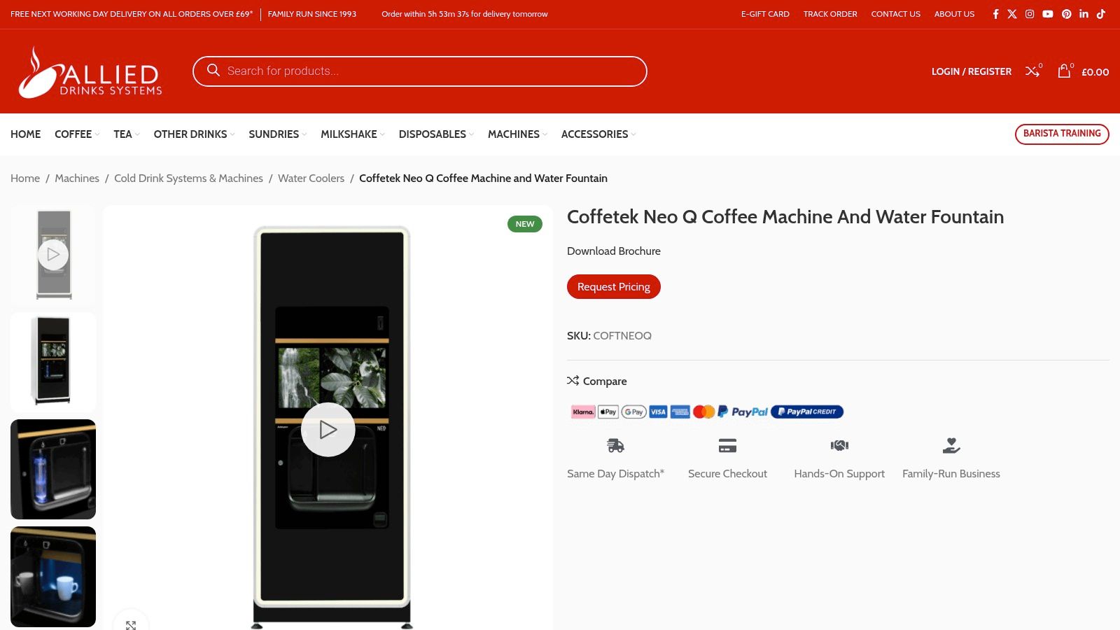 Screenshot from https://ads-coffee-supplies.co.uk/product/coffetek-neo-q-coffee-machine-and-water-fountain/