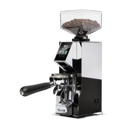 Eureka Oro Mignon Stark W 65 coffee grinder in chrome
