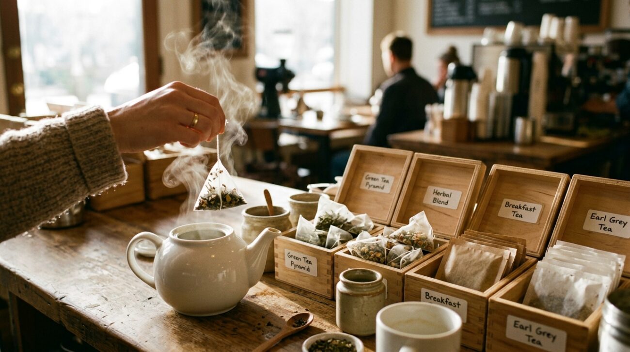 Types of Tea Bags Explained: Pyramid, Tagged and Enveloped - ADS Coffee Supplies