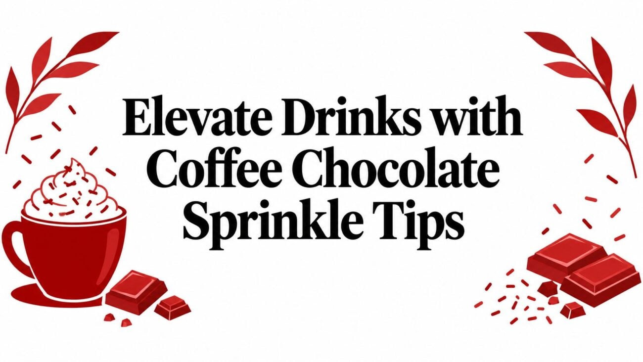 coffee chocolate sprinkle