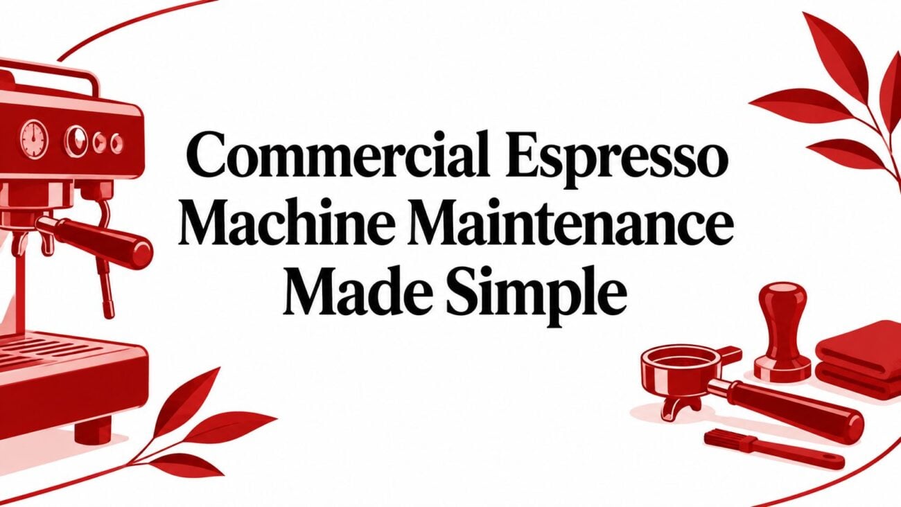 commercial espresso machine maintenance