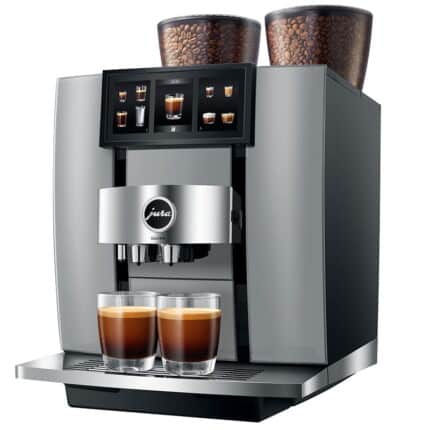 Jura GIGA W10 professional bean to cup coffee machine in Diamond Silver
