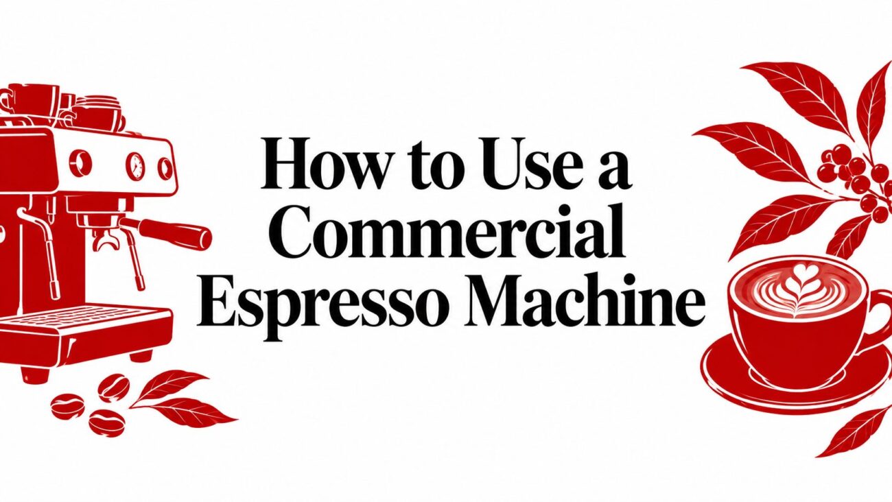 how to use a commercial espresso machine