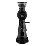 Mahlkönig EK Omnia coffee grinder front view with portafilter holder