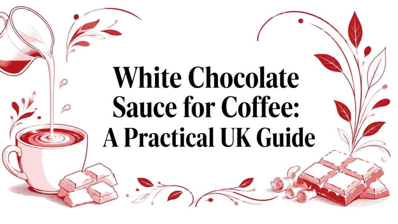 white chocolate sauce for coffee