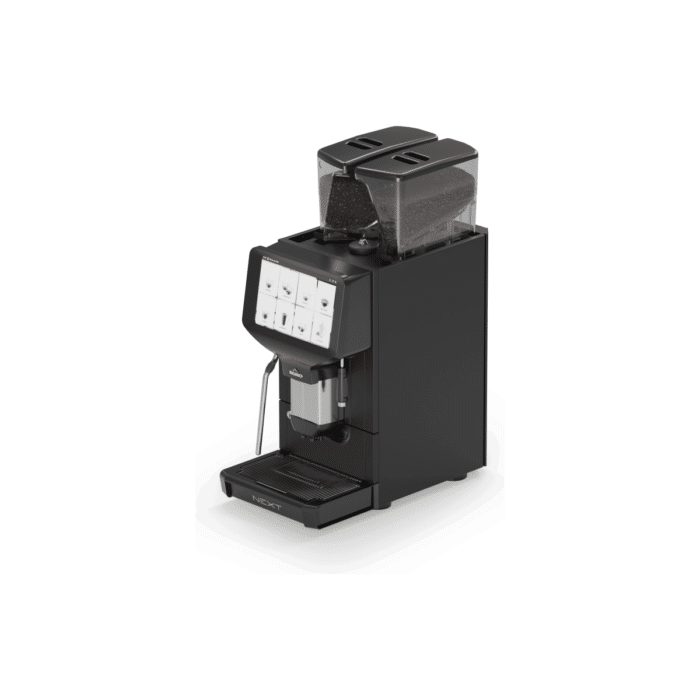 Egro Next Pure Coffee Bean to Cup Coffee Machine angled view from the left