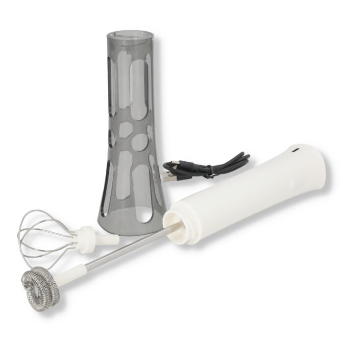Rechargeable electric whisk in use