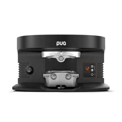 Puqpress M4 Automatic Tamper for Fiorenzato F64 / F83 Grinders in black