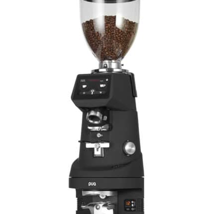 Puqpress M4 Automatic Tamper for Fiorenzato F64 / F83 Grinders in black