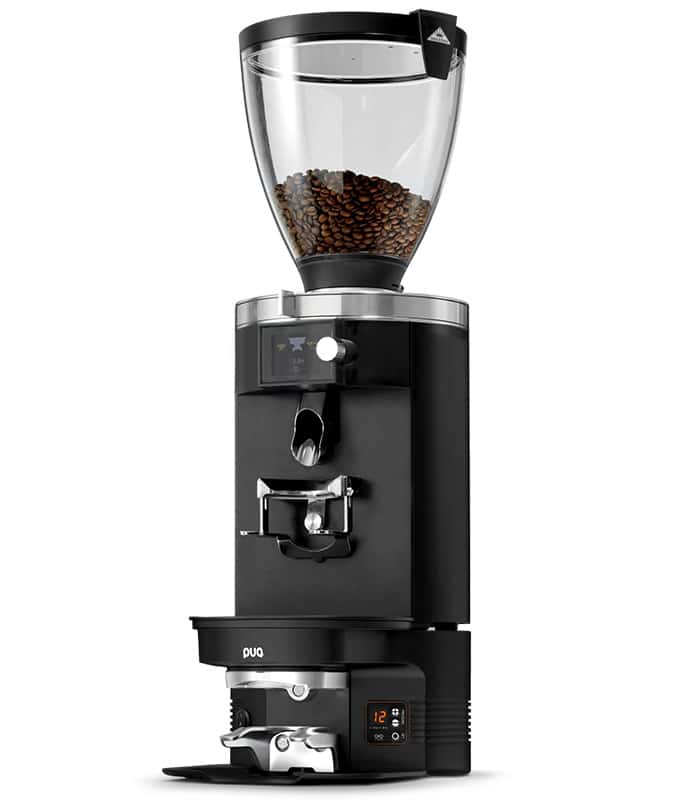 Puqpress M5 Automatic Tamper for Mahlkönig E80 Grinders in black