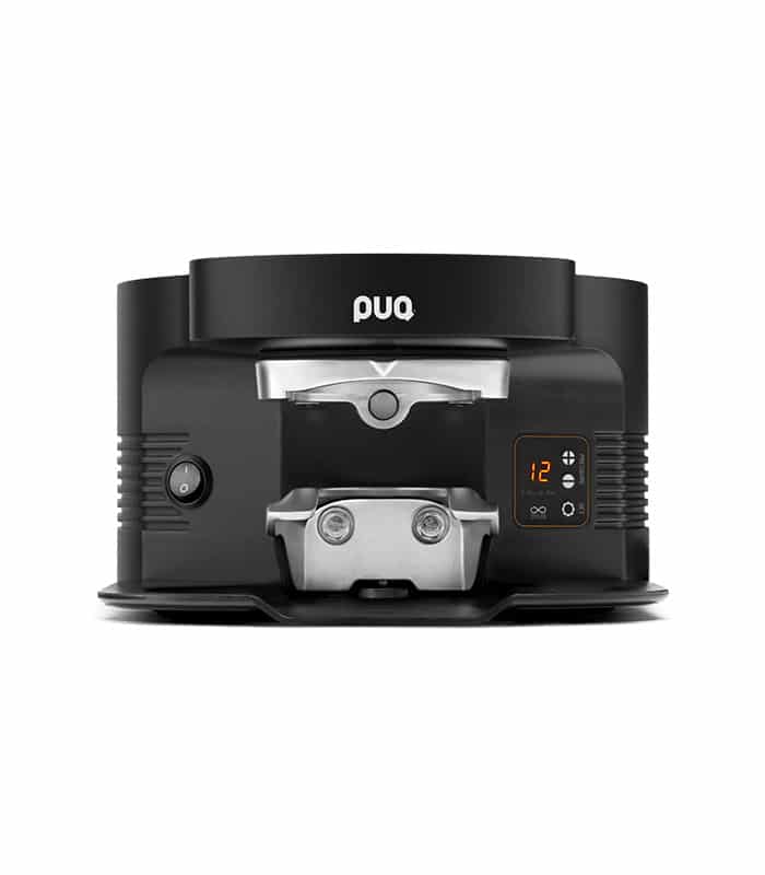 Puqpress M5 Automatic Tamper for Mahlkönig E80 Grinders in black