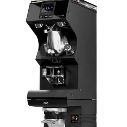 Puqpress M6 Automatic Tamper for Victoria Arduino Mythos MY75 / MY85 Grinders in black